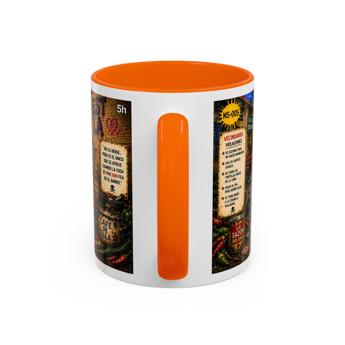 Chapulincito – El Héroe del Barrio Accent Coffee Mug (11oz & 15oz)