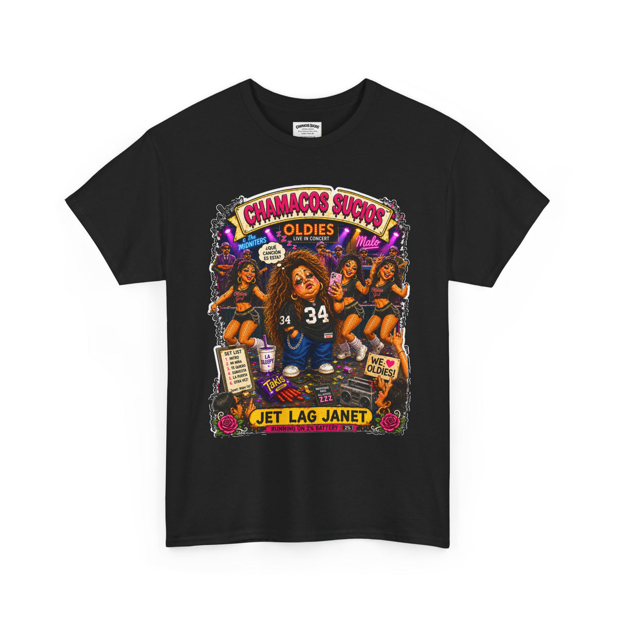 Jet Lag Janet™ | Chamacos Sucios Apparel Edition
