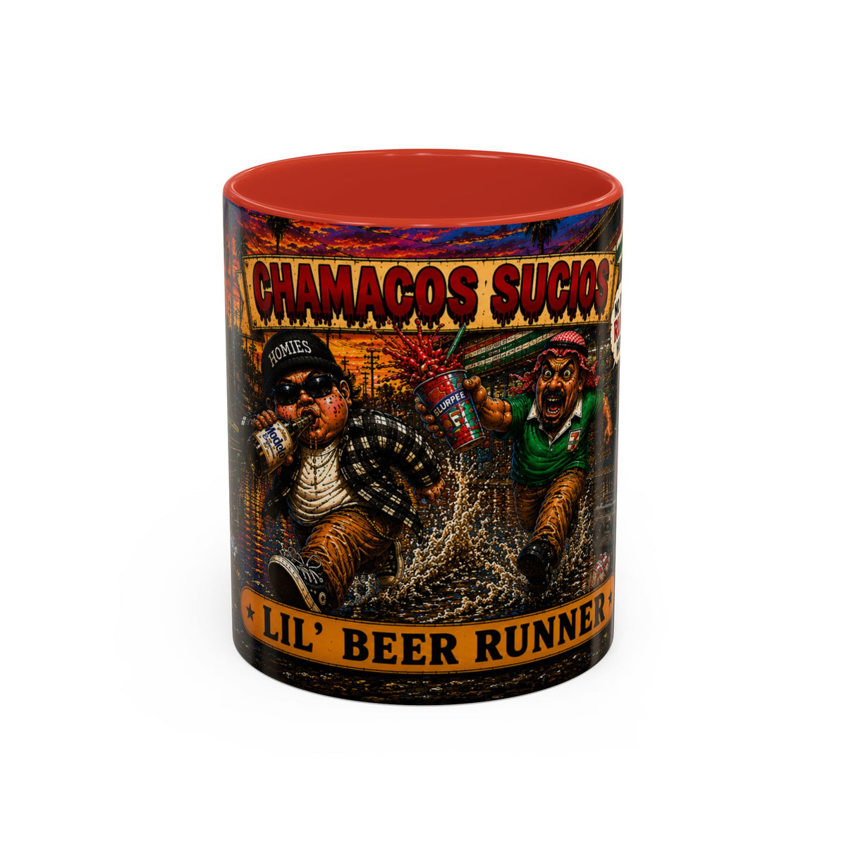 Lil’ Beer Runner | Accent Coffee Mug (11oz & 15oz)