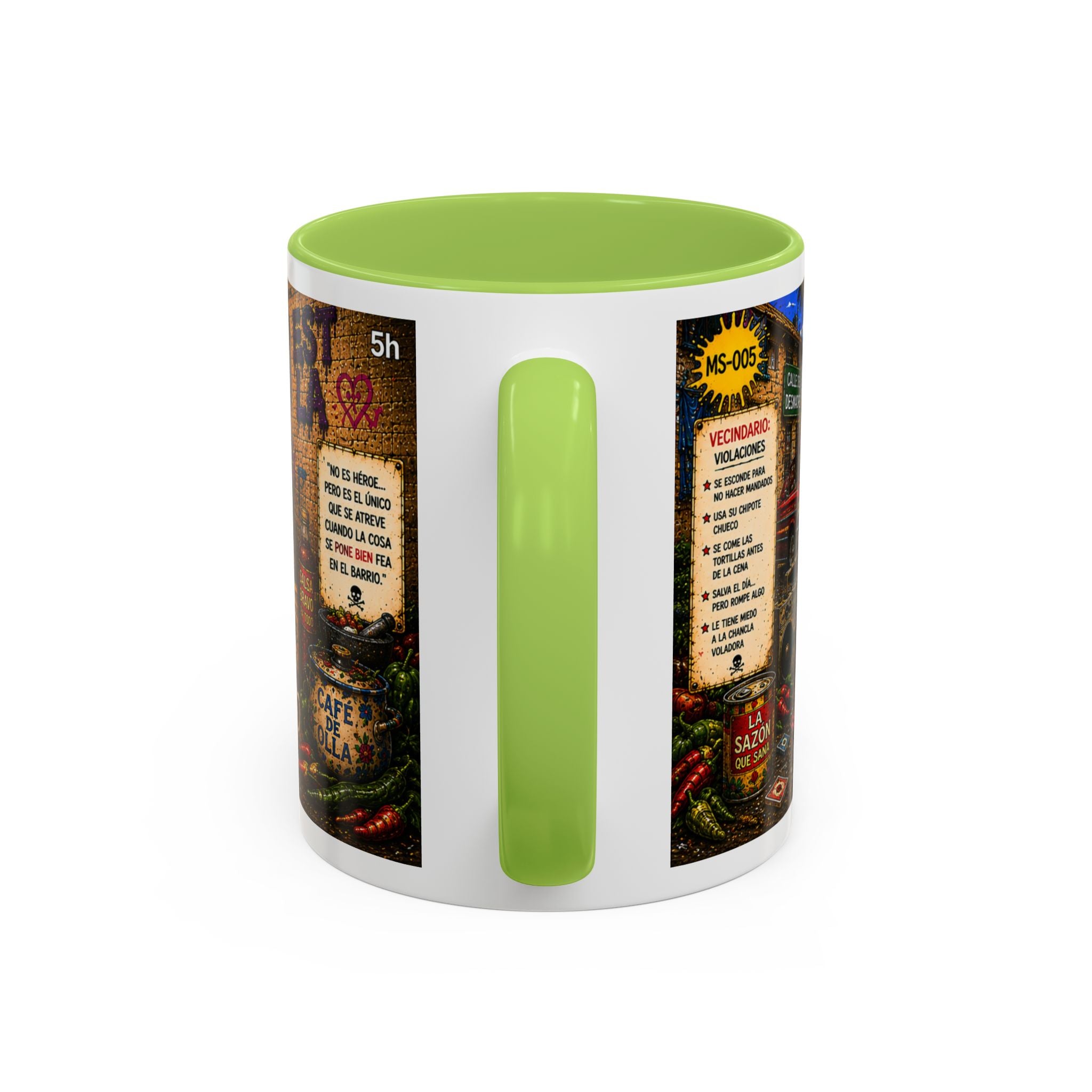 Chapulincito – El Héroe del Barrio Accent Coffee Mug (11oz & 15oz)