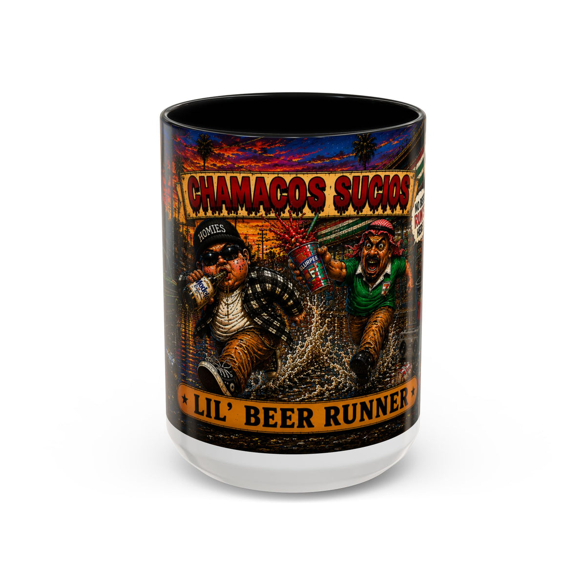 Lil’ Beer Runner | Accent Coffee Mug (11oz & 15oz)