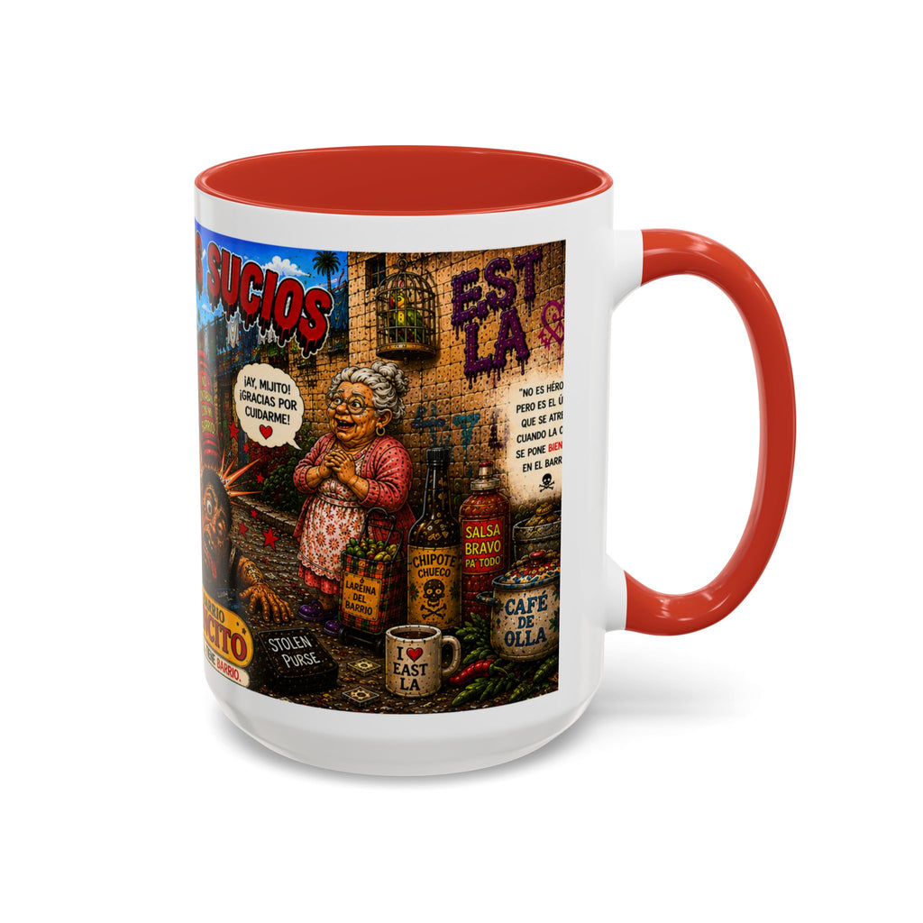 Chapulincito – El Héroe del Barrio Accent Coffee Mug (11oz & 15oz)