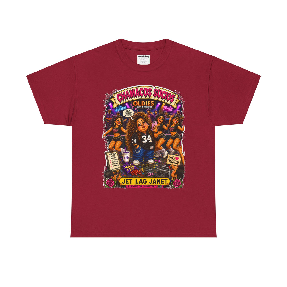 Jet Lag Janet™ | Chamacos Sucios Apparel Edition