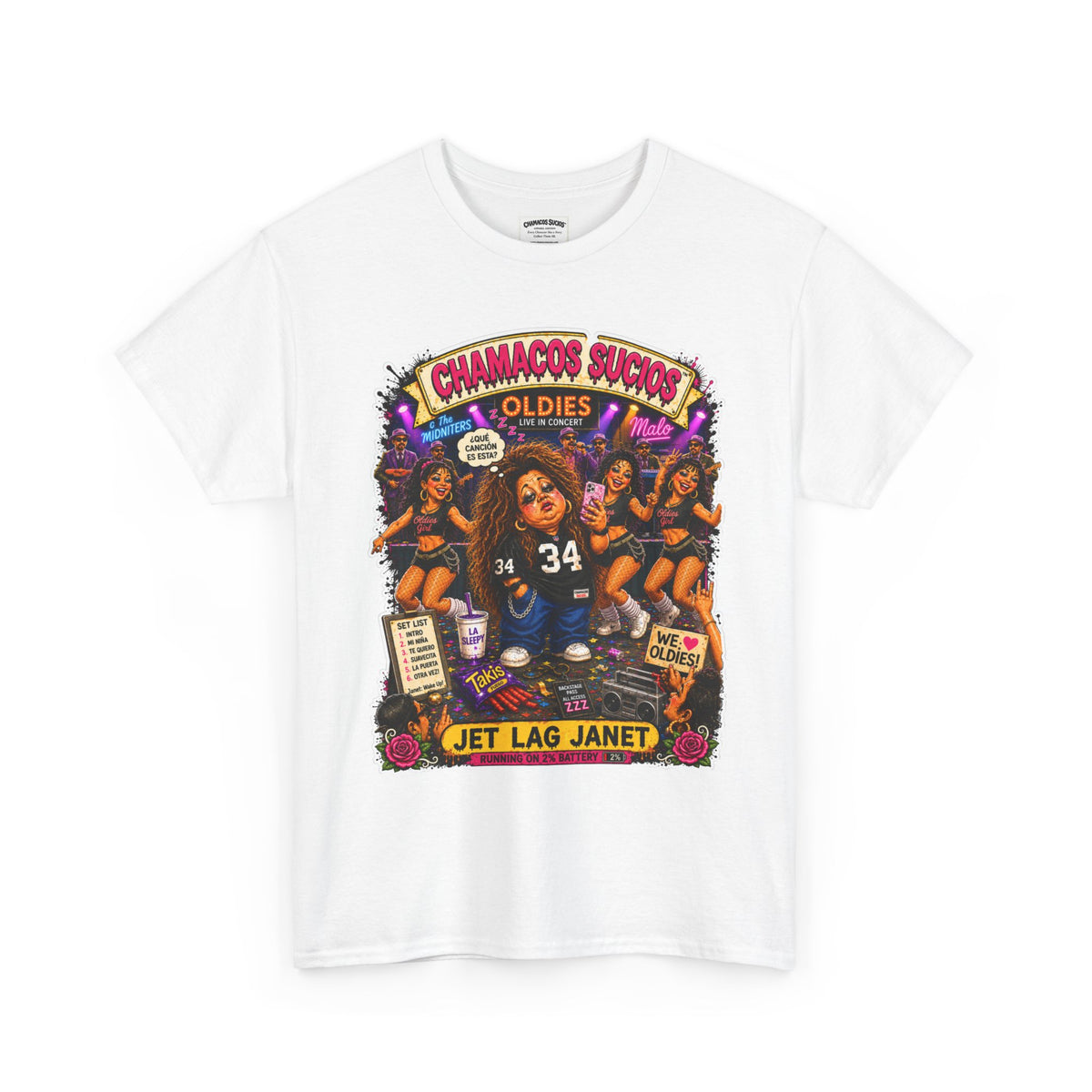 Jet Lag Janet™ | Chamacos Sucios Apparel Edition