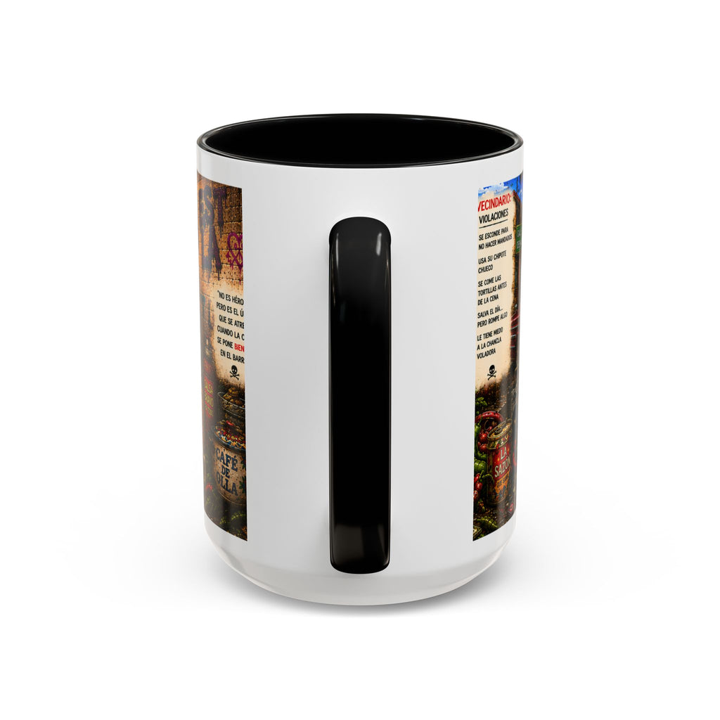 Chapulincito – El Héroe del Barrio Accent Coffee Mug (11oz & 15oz)
