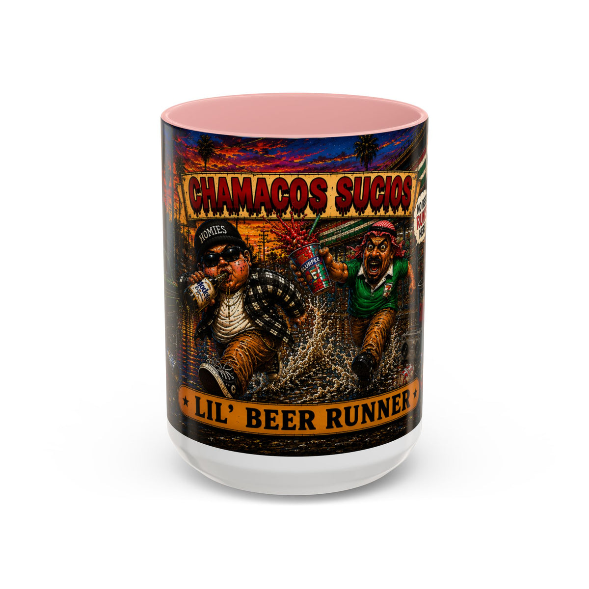 Lil’ Beer Runner | Accent Coffee Mug (11oz & 15oz)