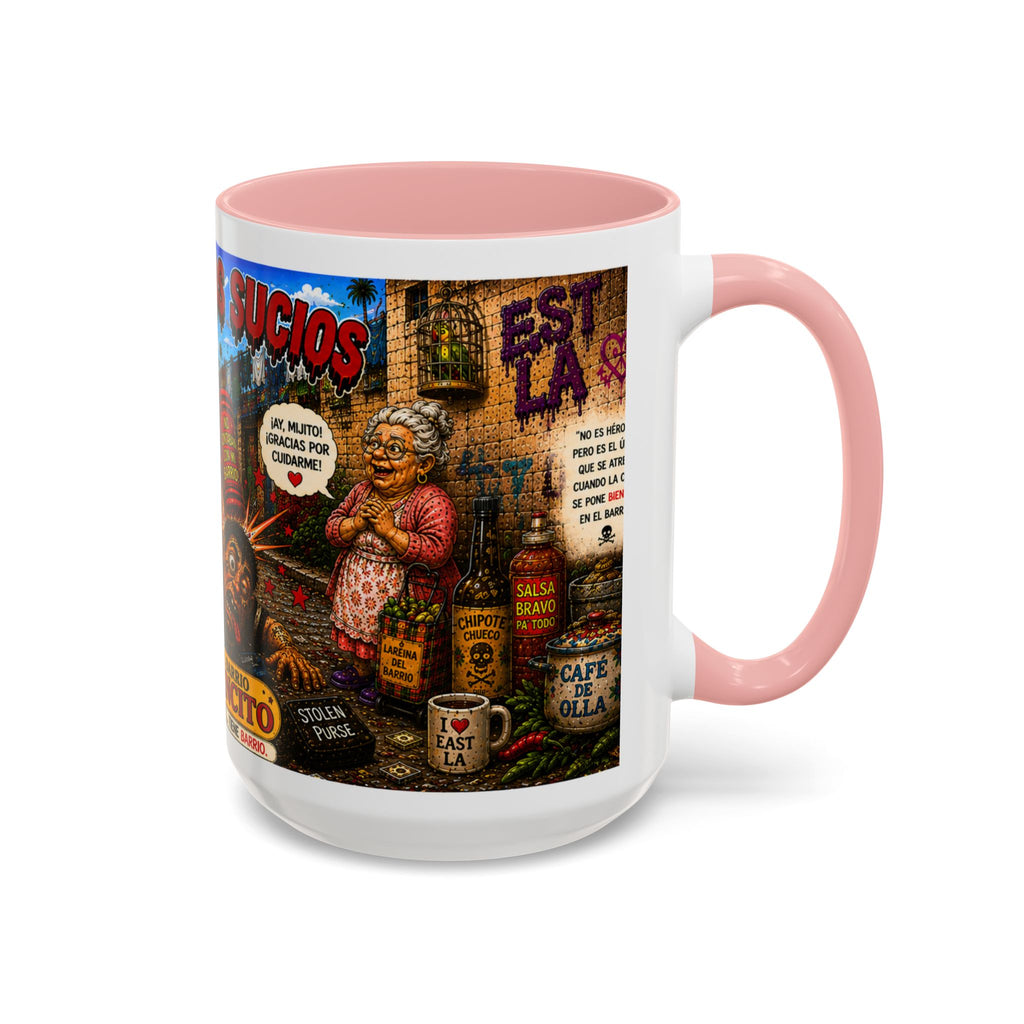 Chapulincito – El Héroe del Barrio Accent Coffee Mug (11oz & 15oz)