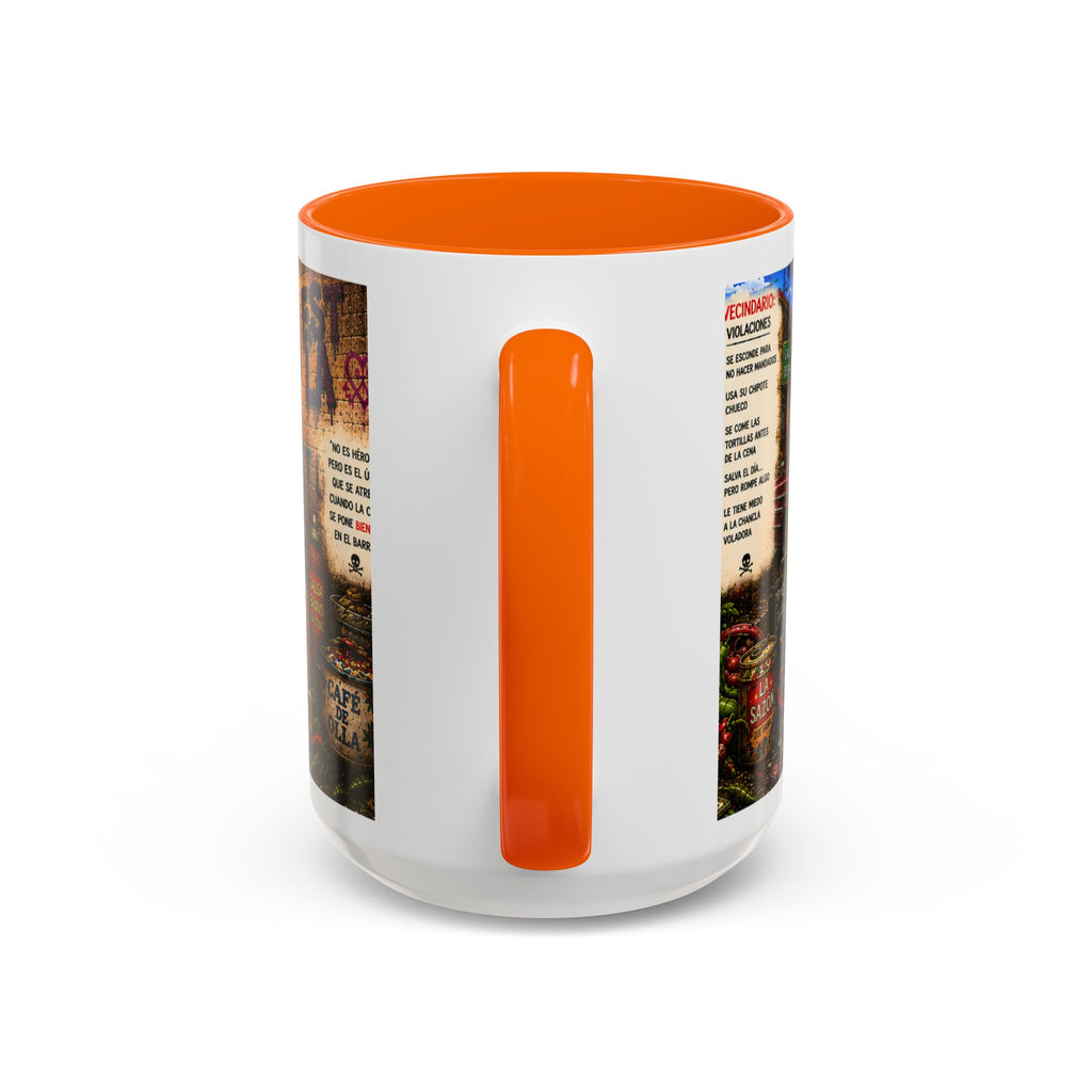 Chapulincito – El Héroe del Barrio Accent Coffee Mug (11oz & 15oz)