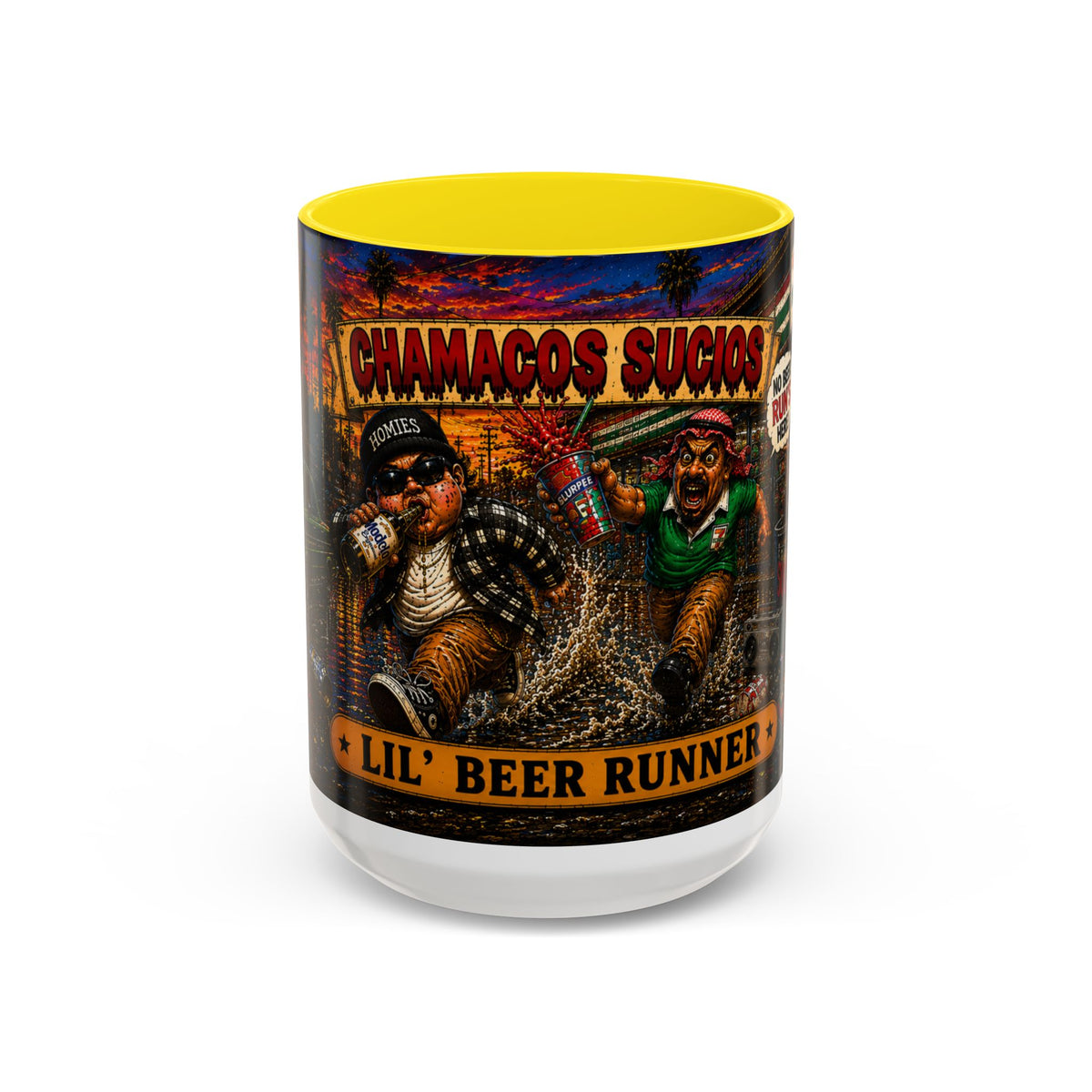 Lil’ Beer Runner | Accent Coffee Mug (11oz & 15oz)