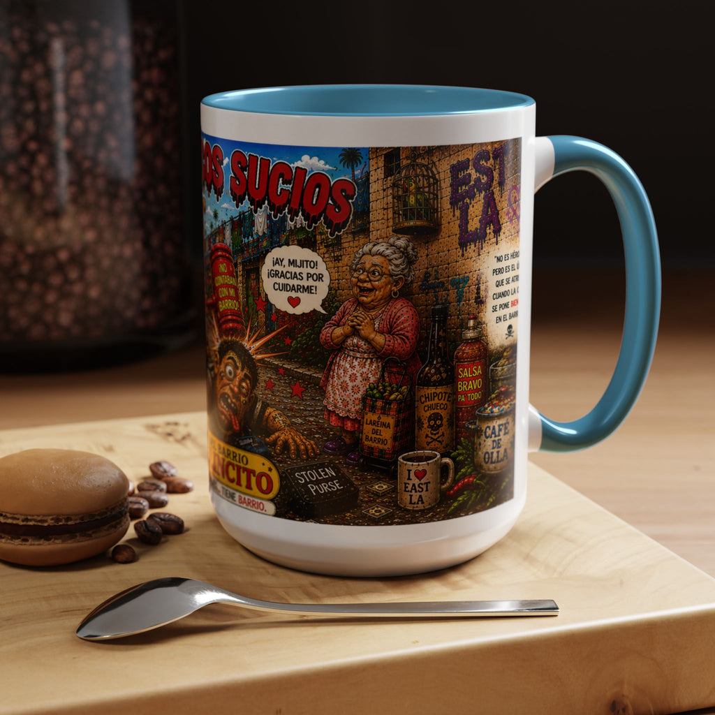 Chapulincito – El Héroe del Barrio Accent Coffee Mug (11oz & 15oz)