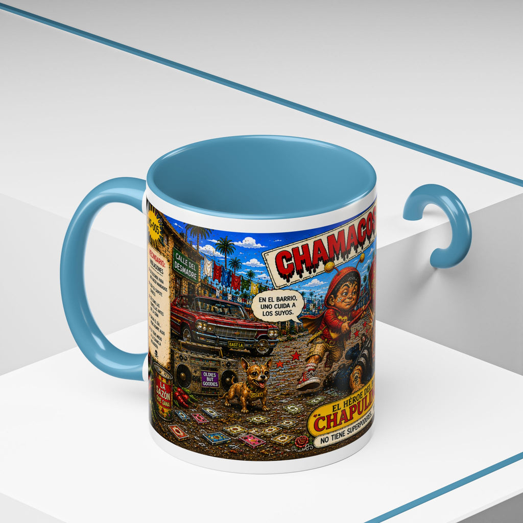 Chapulincito – El Héroe del Barrio Accent Coffee Mug (11oz & 15oz)