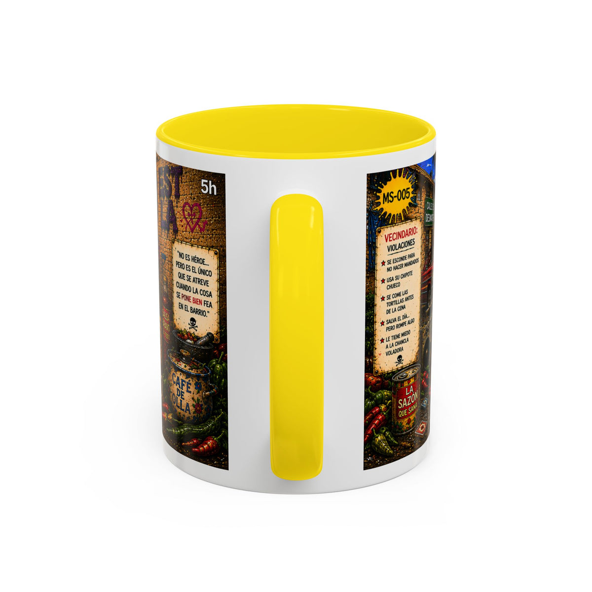 Chapulincito – El Héroe del Barrio Accent Coffee Mug (11oz & 15oz)