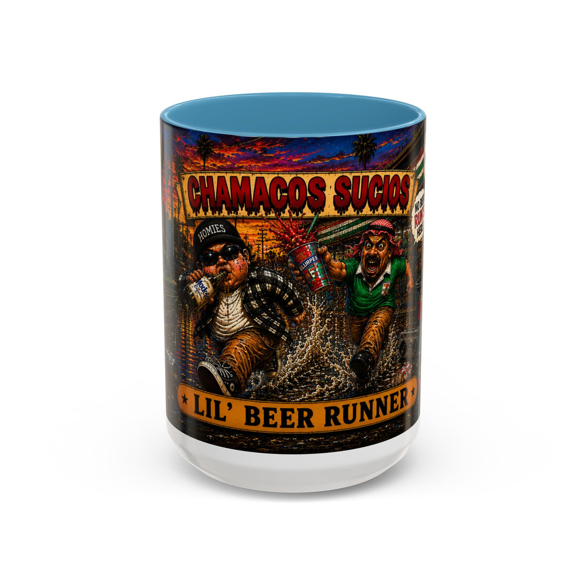 Lil’ Beer Runner | Accent Coffee Mug (11oz & 15oz)