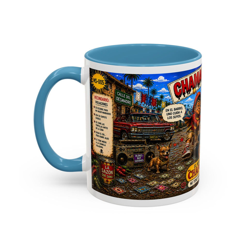 Chapulincito – El Héroe del Barrio Accent Coffee Mug (11oz & 15oz)