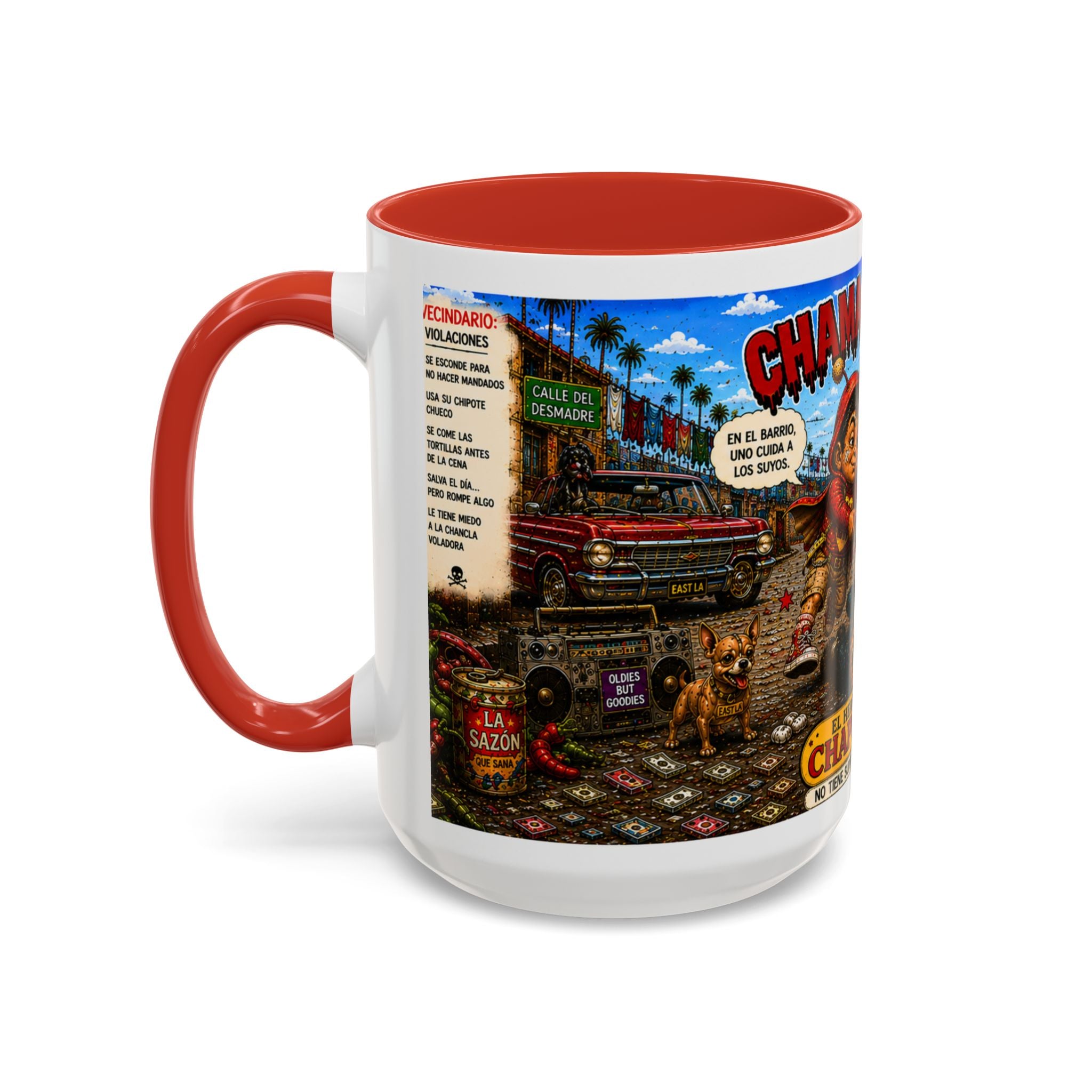 Chapulincito – El Héroe del Barrio Accent Coffee Mug (11oz & 15oz)