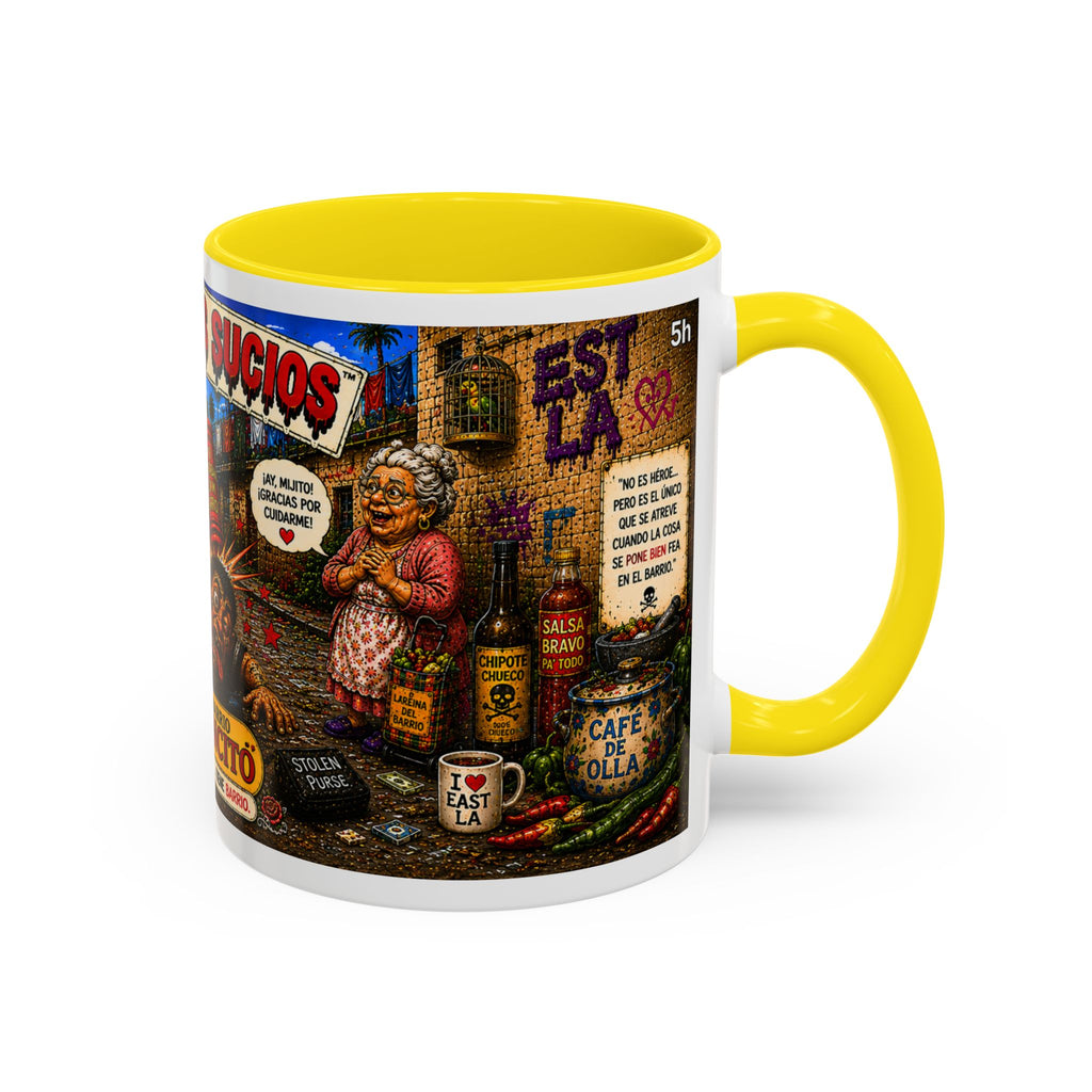 Chapulincito – El Héroe del Barrio Accent Coffee Mug (11oz & 15oz)