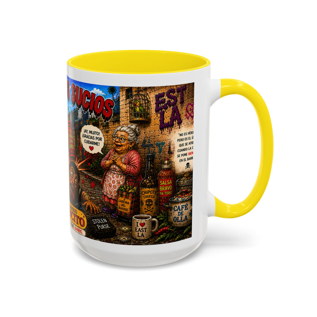 Chapulincito – El Héroe del Barrio Accent Coffee Mug (11oz & 15oz)
