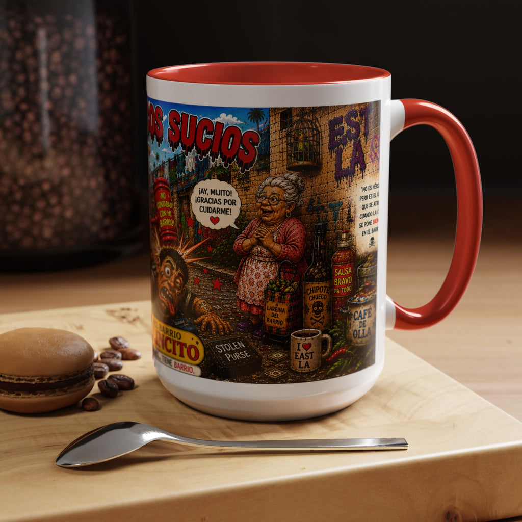 Chapulincito – El Héroe del Barrio Accent Coffee Mug (11oz & 15oz)
