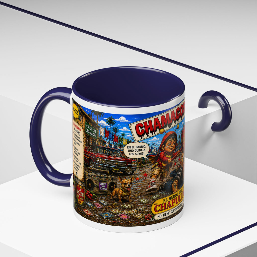 Chapulincito – El Héroe del Barrio Accent Coffee Mug (11oz & 15oz)