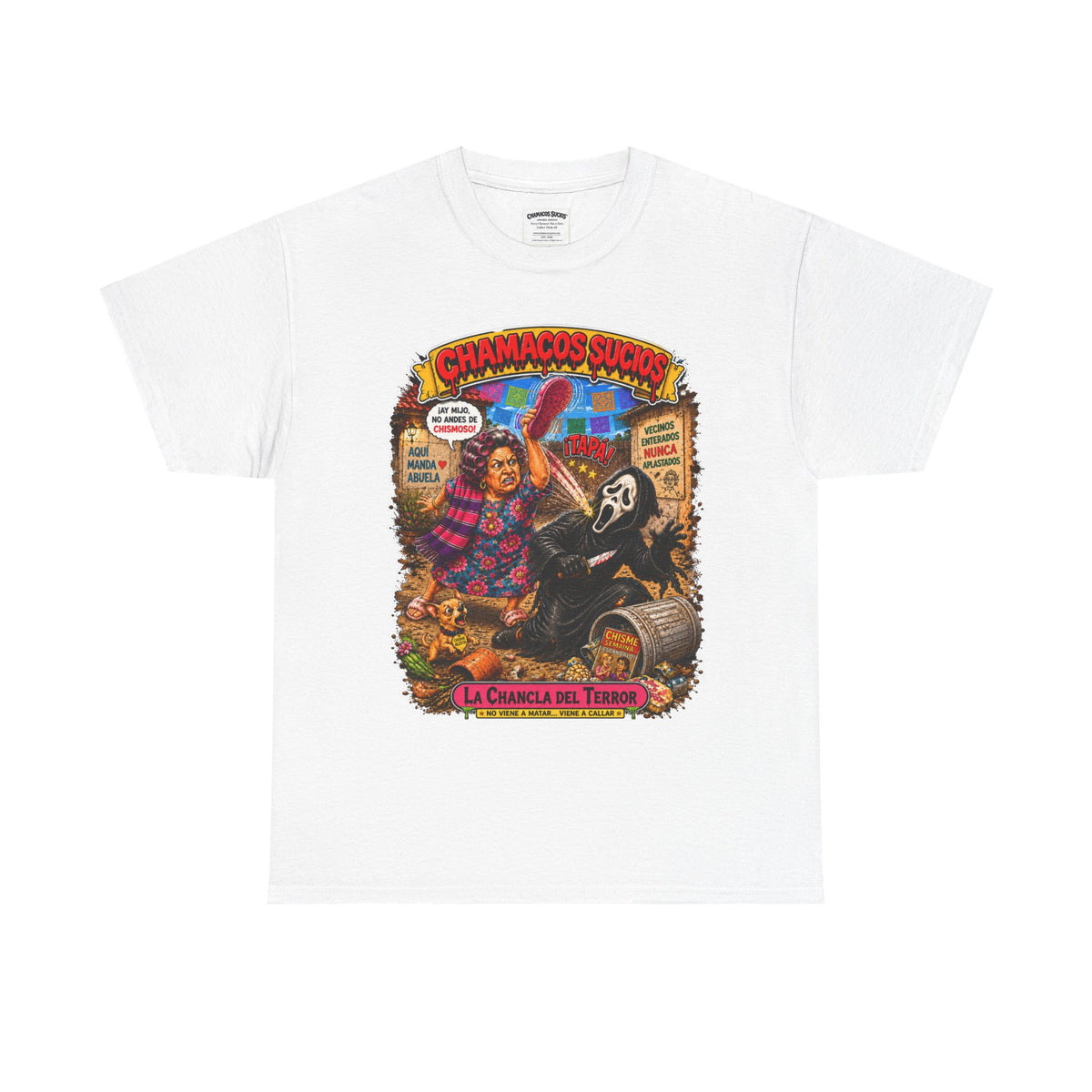 La Chancla del Terror™ | Chamacos Sucios Apparel Edition