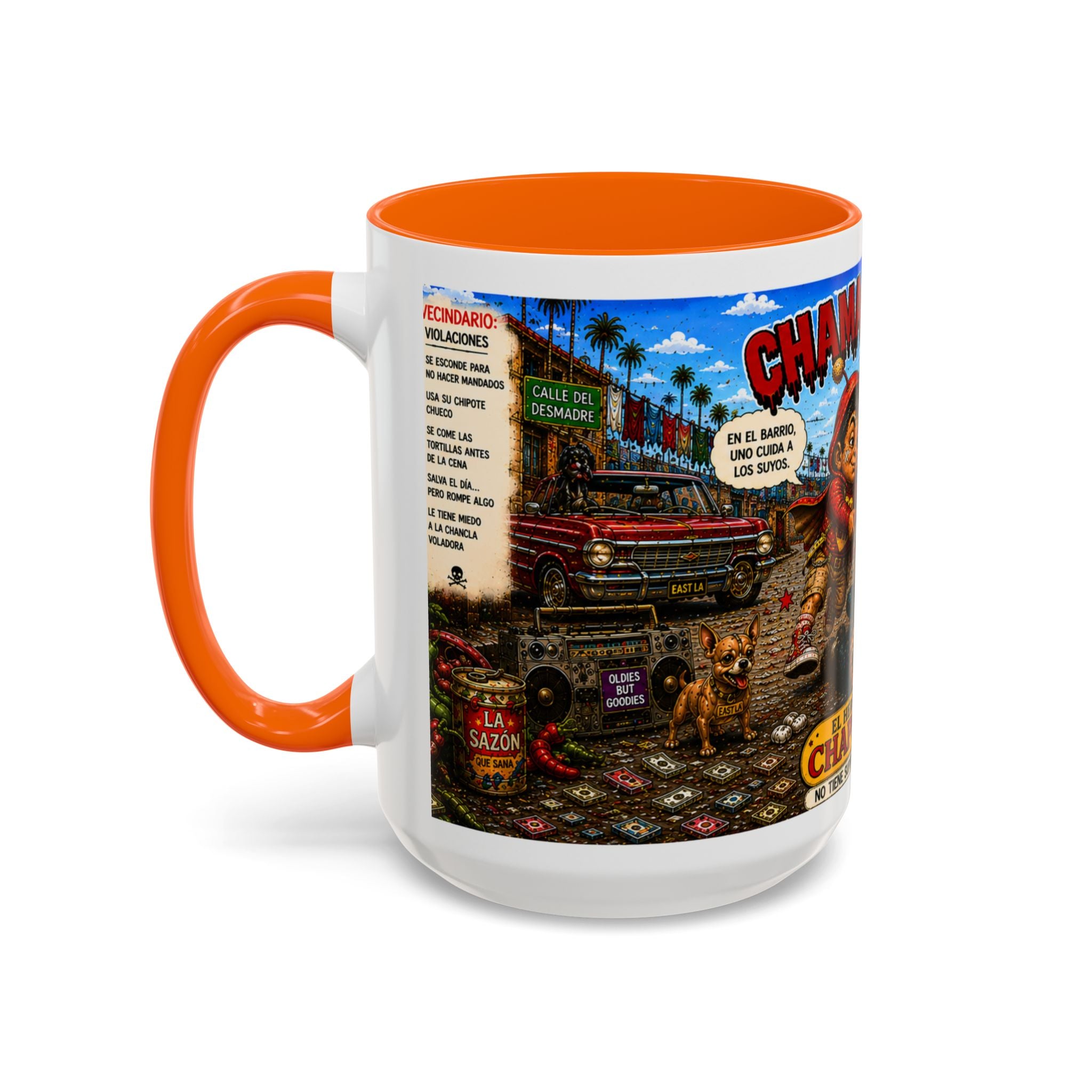Chapulincito – El Héroe del Barrio Accent Coffee Mug (11oz & 15oz)