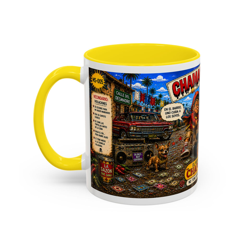 Chapulincito – El Héroe del Barrio Accent Coffee Mug (11oz & 15oz)