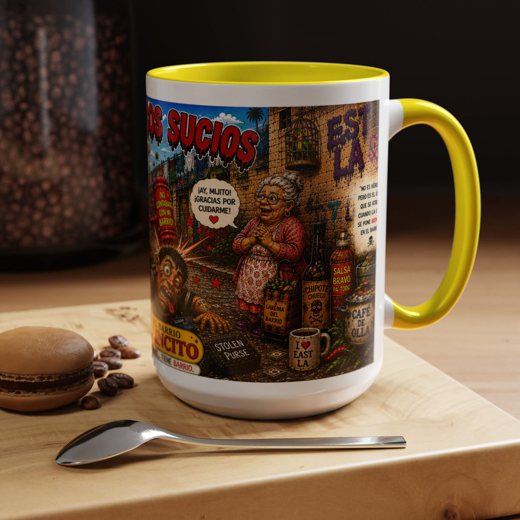 Chapulincito – El Héroe del Barrio Accent Coffee Mug (11oz & 15oz)