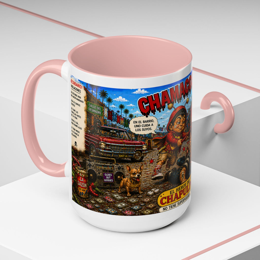 Chapulincito – El Héroe del Barrio Accent Coffee Mug (11oz & 15oz)