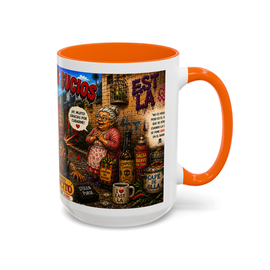 Chapulincito – El Héroe del Barrio Accent Coffee Mug (11oz & 15oz)
