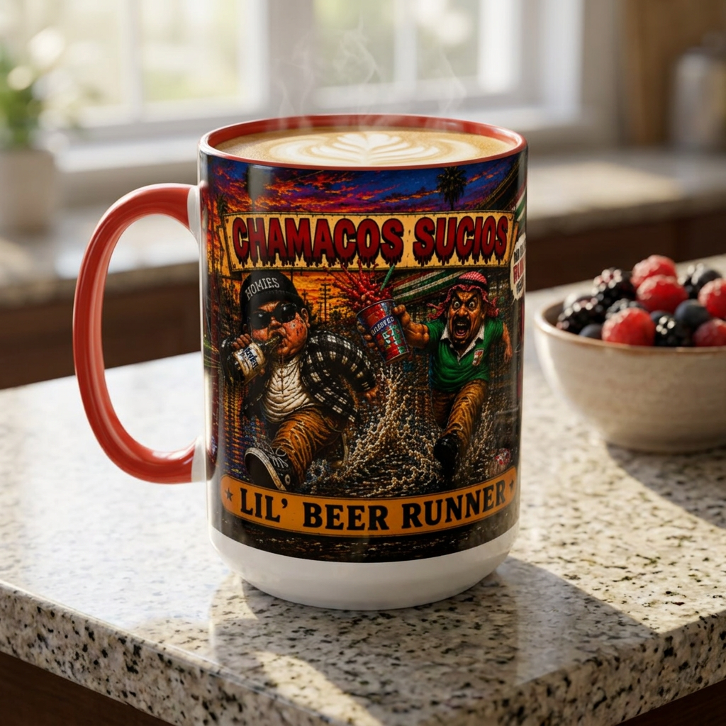 Lil’ Beer Runner | Accent Coffee Mug (11oz & 15oz)