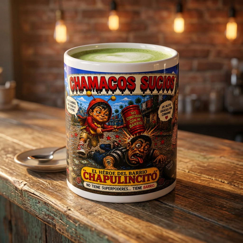 Chapulincito – El Héroe del Barrio Accent Coffee Mug (11oz & 15oz)