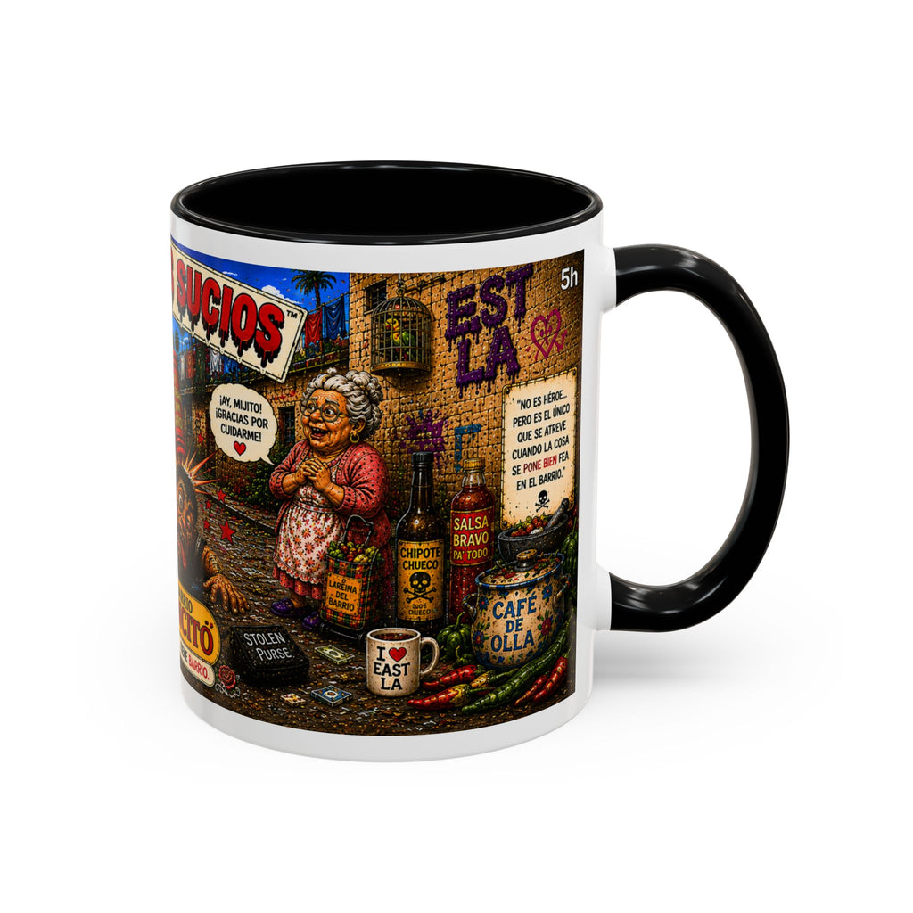 Chapulincito – El Héroe del Barrio Accent Coffee Mug (11oz & 15oz)