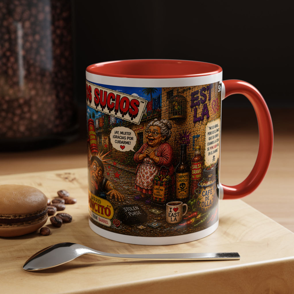 Chapulincito – El Héroe del Barrio Accent Coffee Mug (11oz & 15oz)