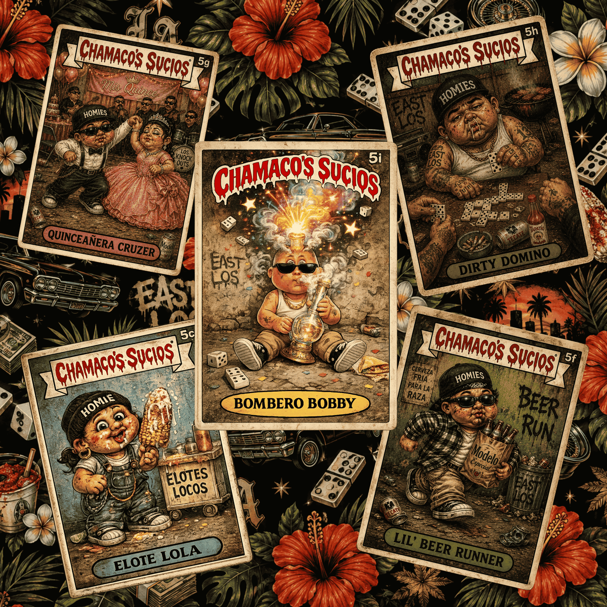 Chamacos Sucios™ Series 1 Hawaiian Shirt – East Los Edition