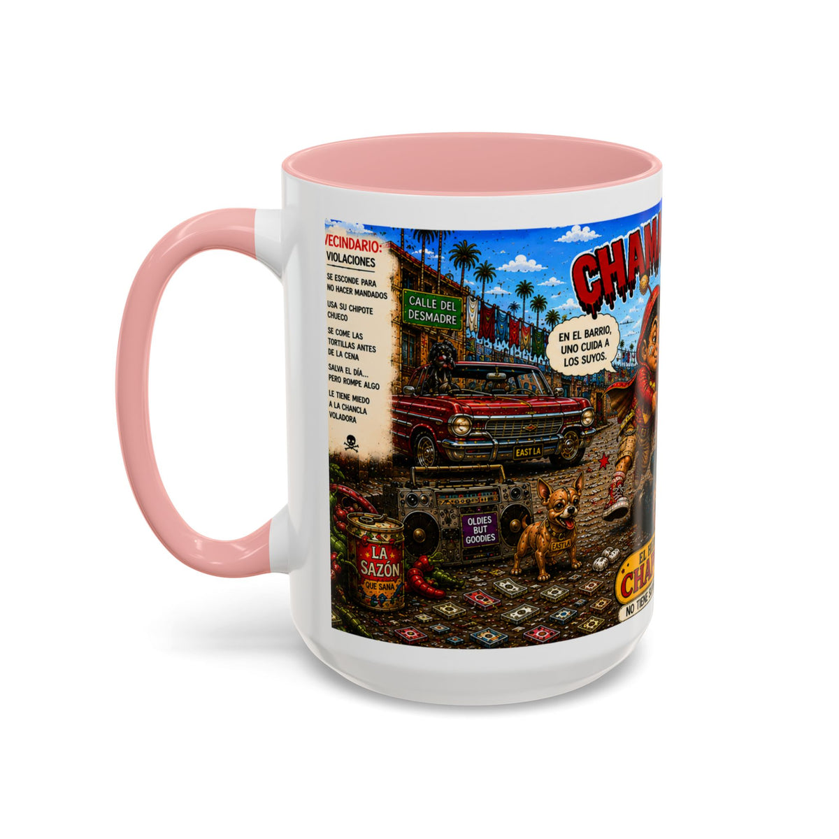 Chapulincito – El Héroe del Barrio Accent Coffee Mug (11oz & 15oz)