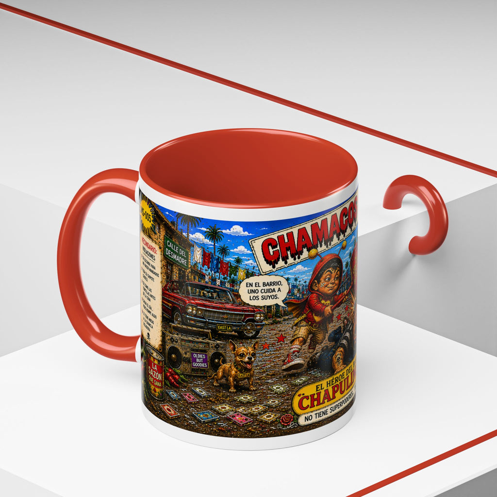 Chapulincito – El Héroe del Barrio Accent Coffee Mug (11oz & 15oz)