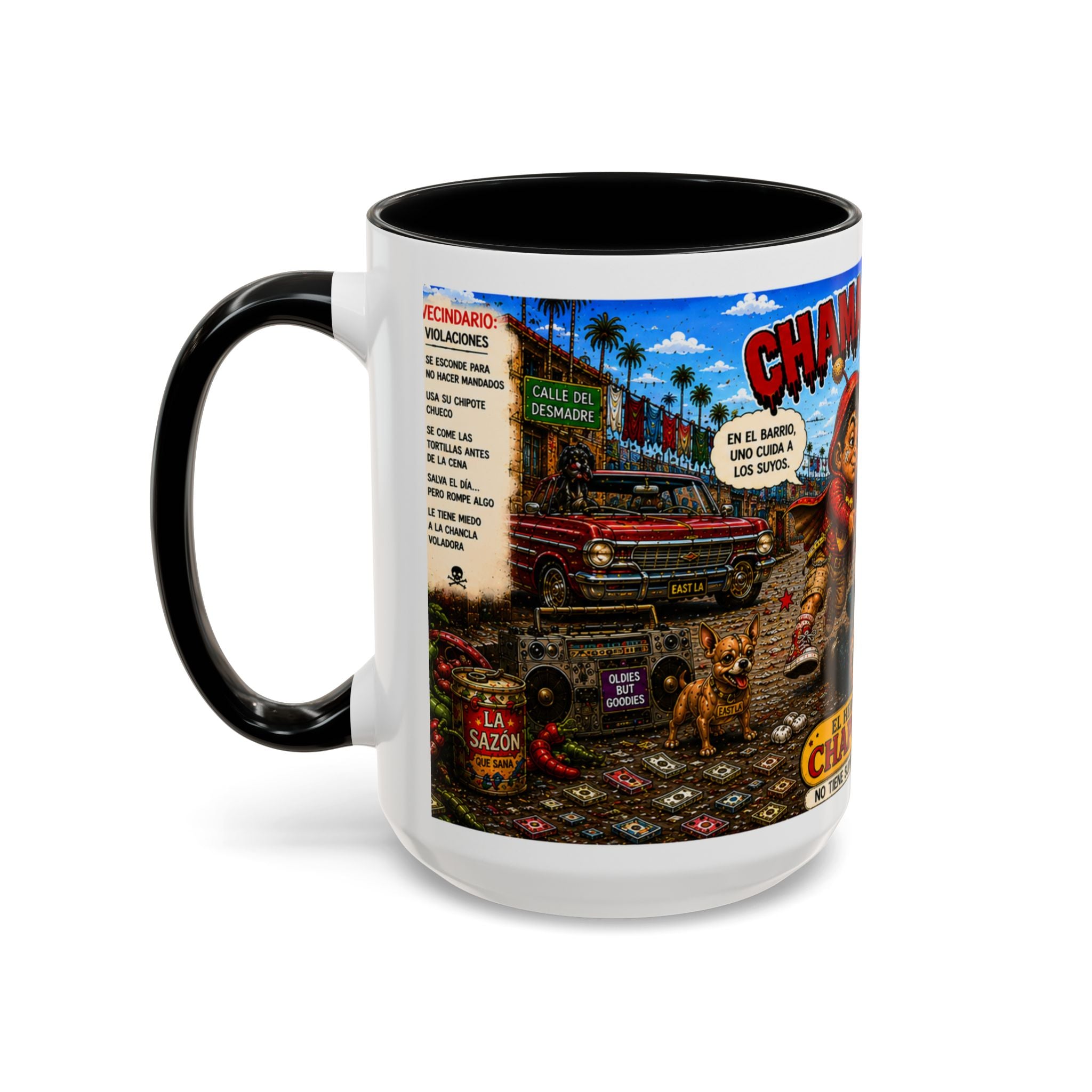 Chapulincito – El Héroe del Barrio Accent Coffee Mug (11oz & 15oz)
