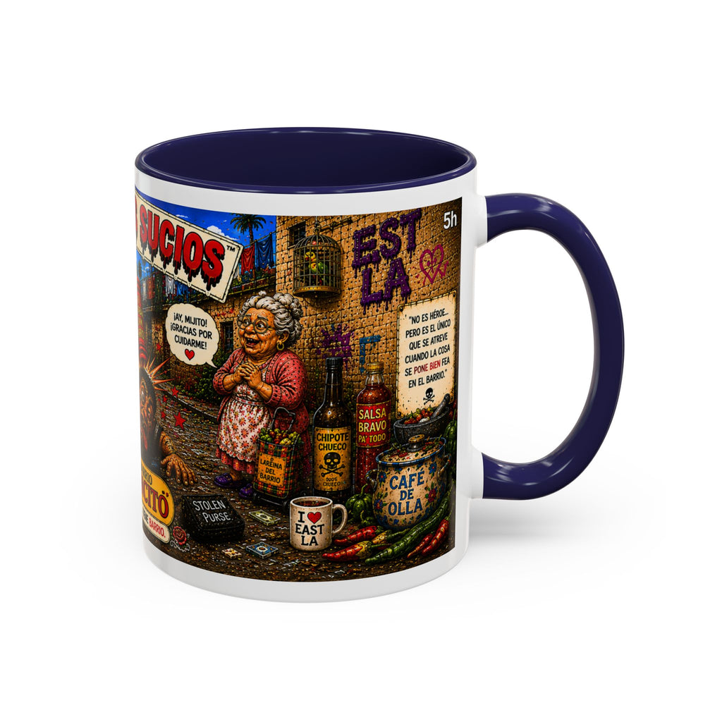 Chapulincito – El Héroe del Barrio Accent Coffee Mug (11oz & 15oz)