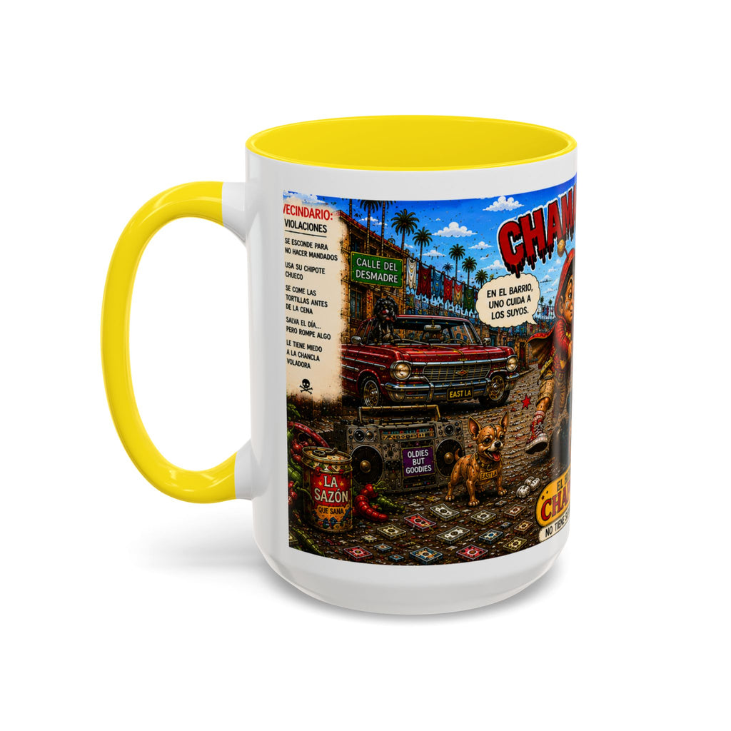 Chapulincito – El Héroe del Barrio Accent Coffee Mug (11oz & 15oz)