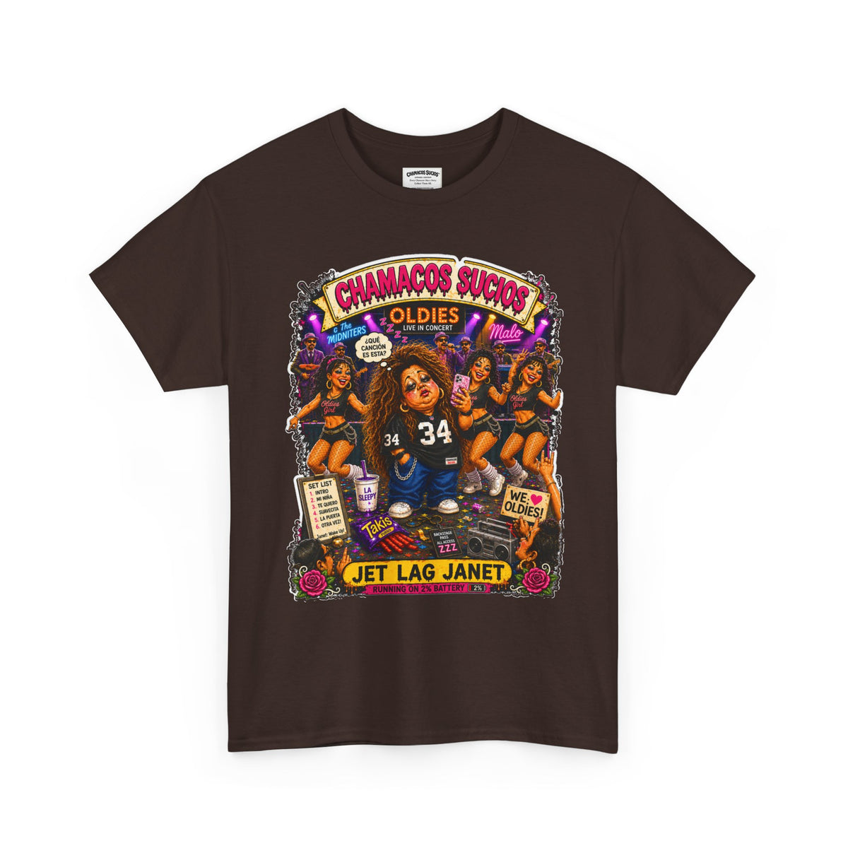 Jet Lag Janet™ | Chamacos Sucios Apparel Edition