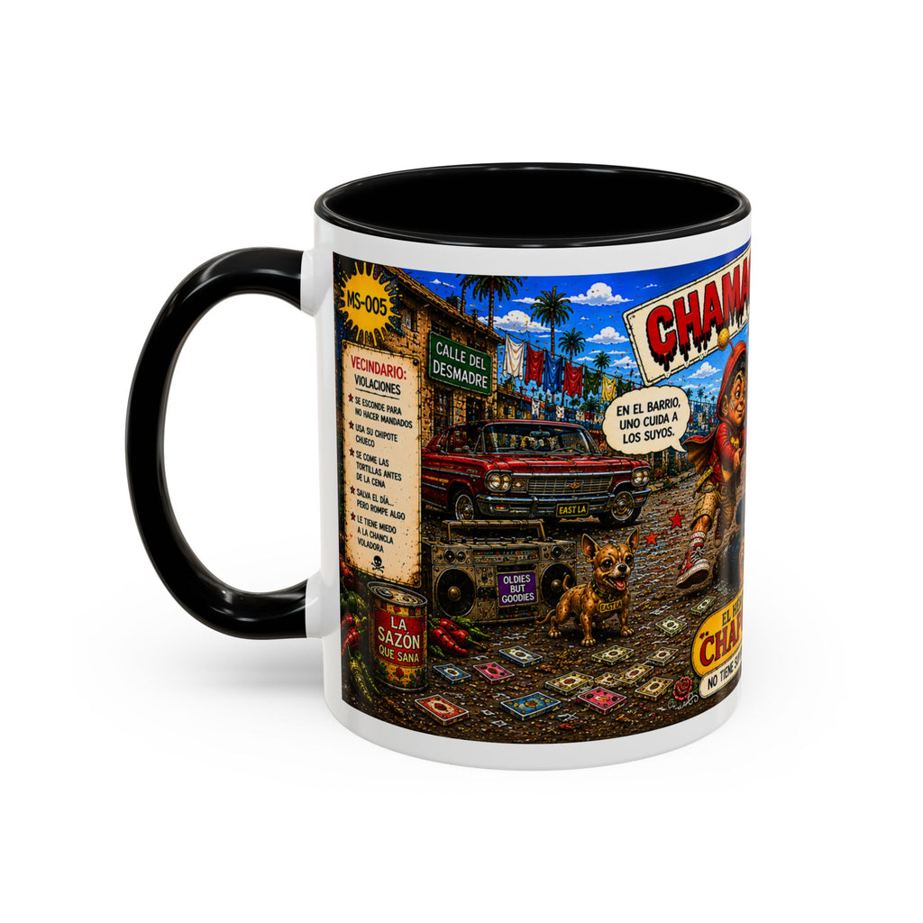 Chapulincito – El Héroe del Barrio Accent Coffee Mug (11oz & 15oz)