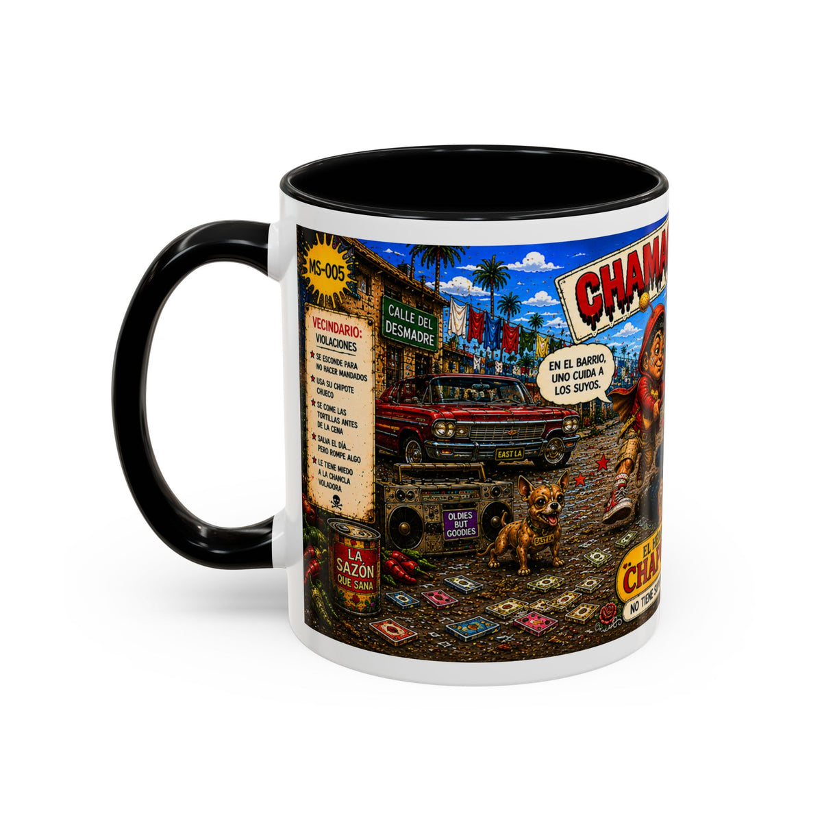 Chapulincito – El Héroe del Barrio Accent Coffee Mug (11oz & 15oz)