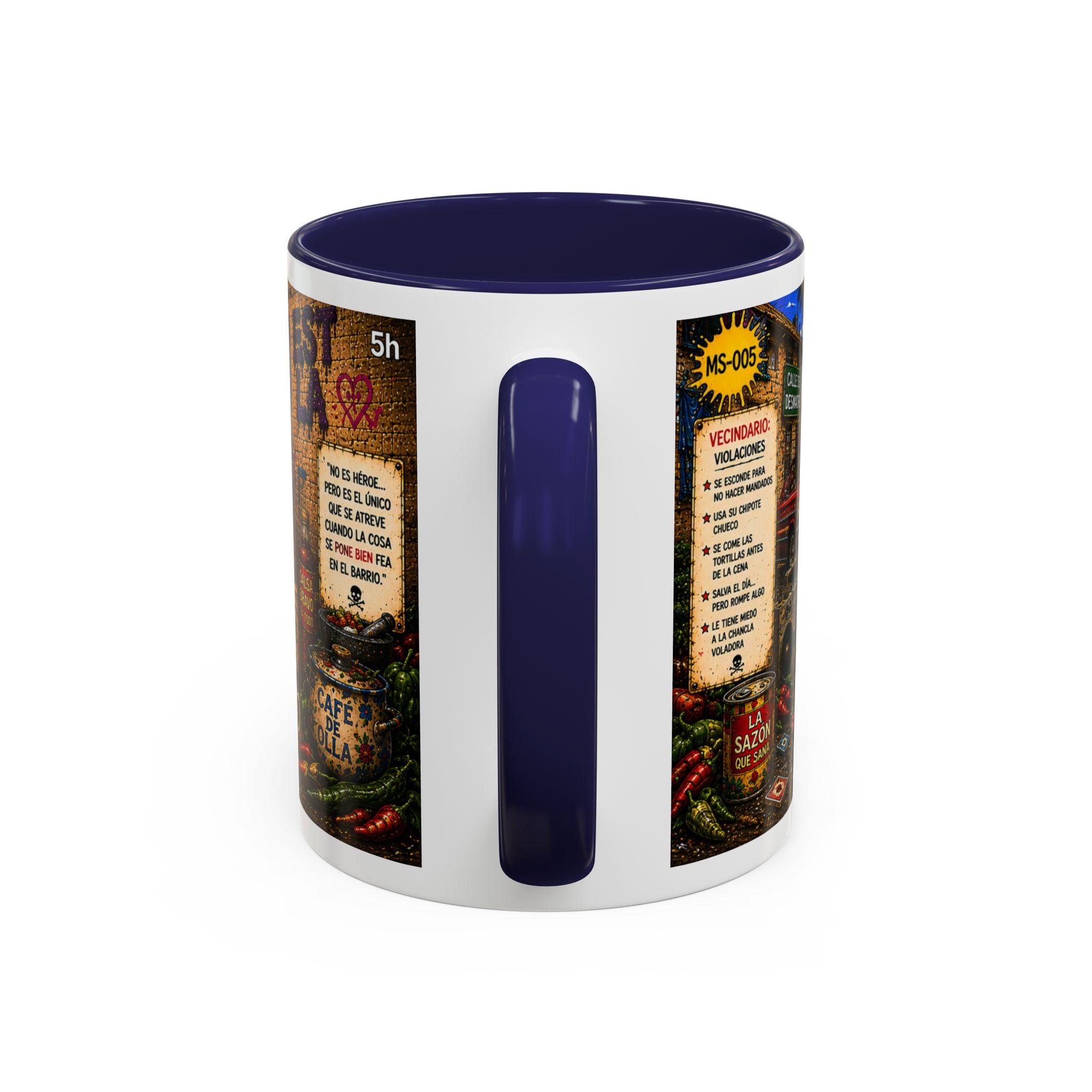 Chapulincito – El Héroe del Barrio Accent Coffee Mug (11oz & 15oz)