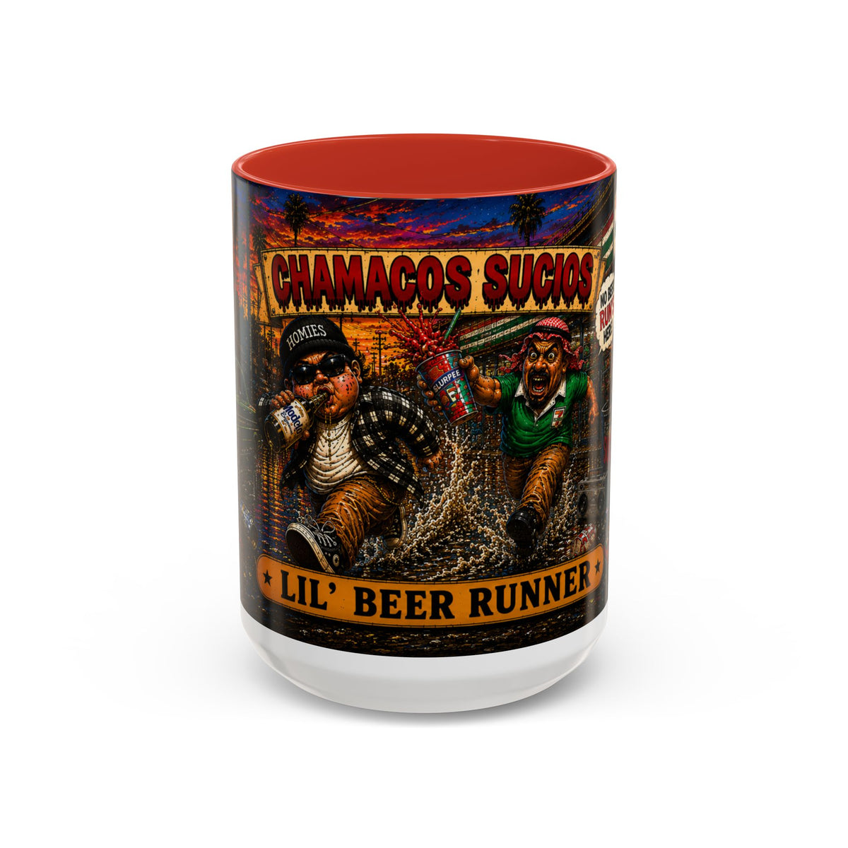 Lil’ Beer Runner | Accent Coffee Mug (11oz & 15oz)