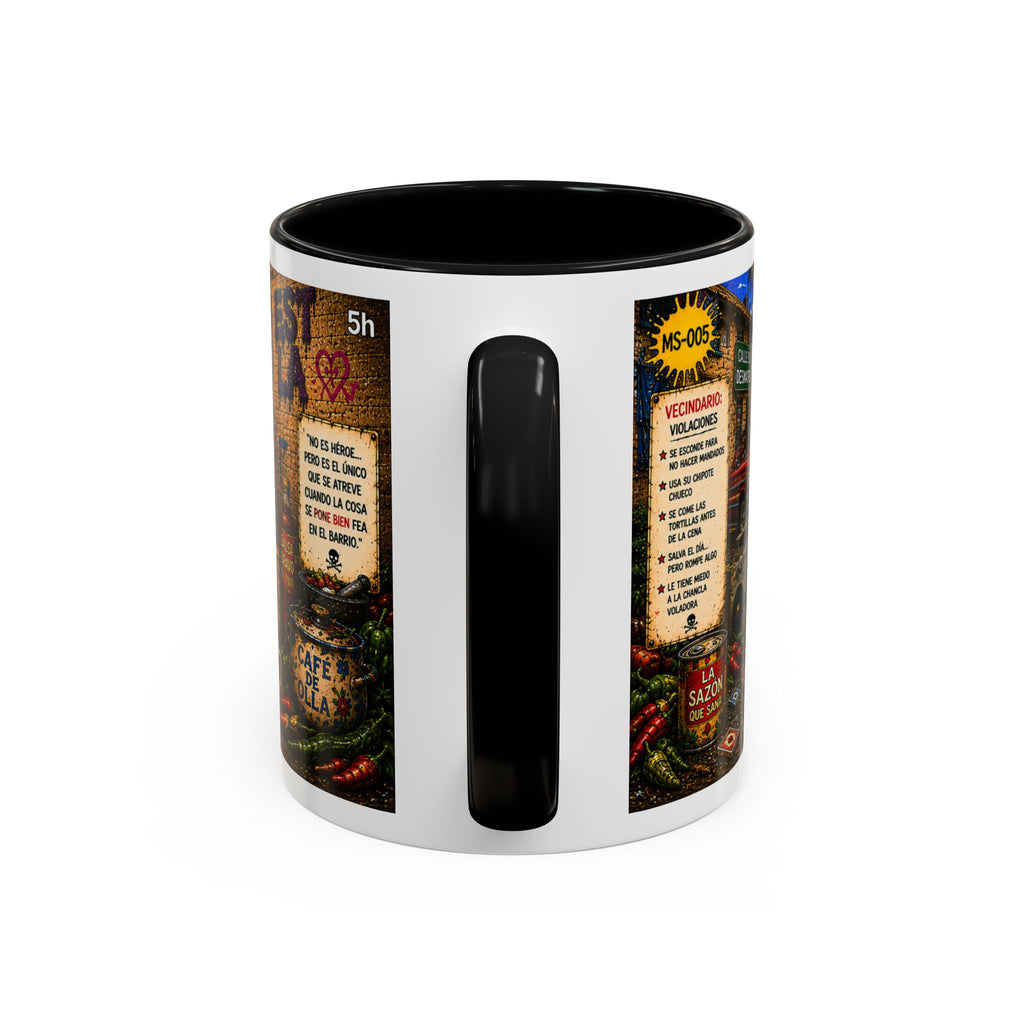 Chapulincito – El Héroe del Barrio Accent Coffee Mug (11oz & 15oz)