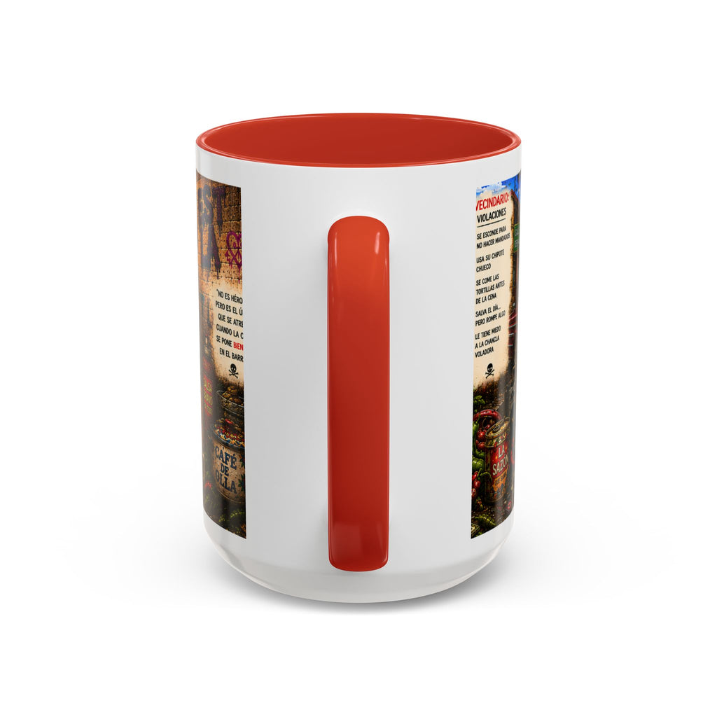 Chapulincito – El Héroe del Barrio Accent Coffee Mug (11oz & 15oz)