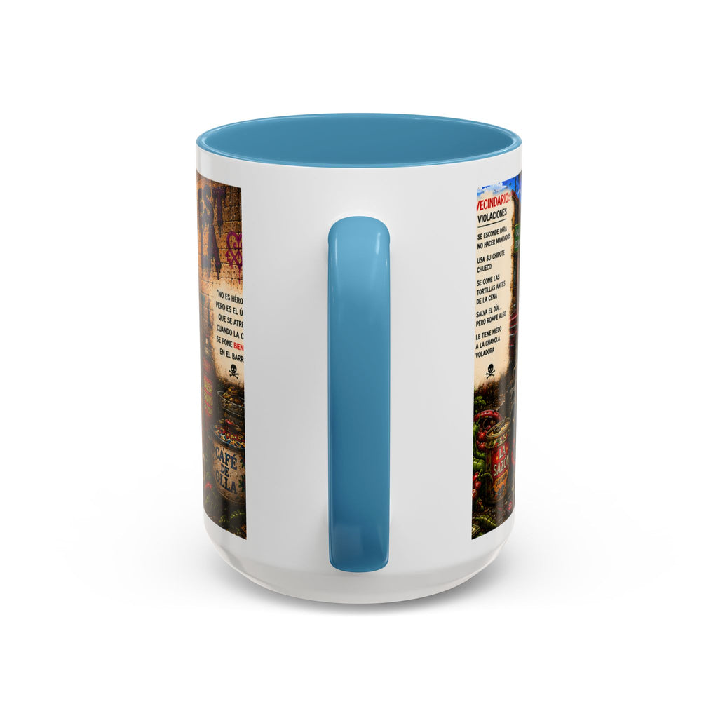 Chapulincito – El Héroe del Barrio Accent Coffee Mug (11oz & 15oz)