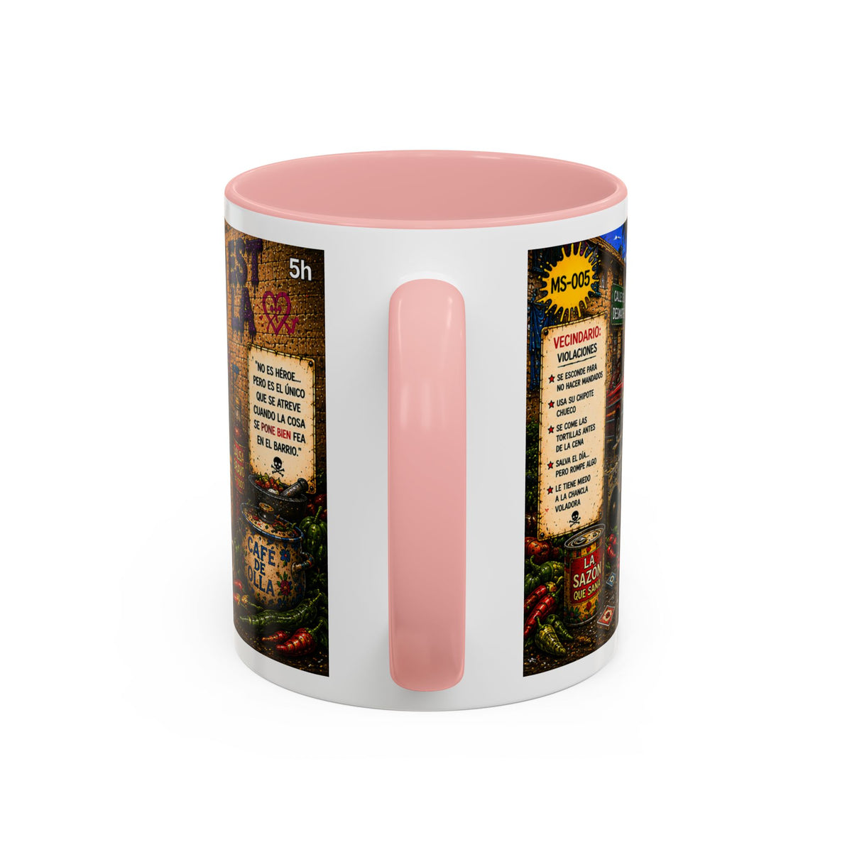 Chapulincito – El Héroe del Barrio Accent Coffee Mug (11oz & 15oz)