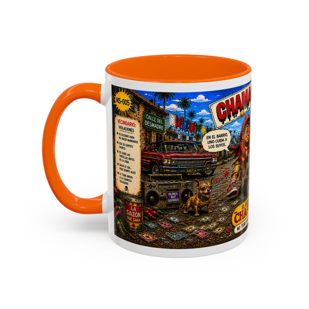 Chapulincito – El Héroe del Barrio Accent Coffee Mug (11oz & 15oz)