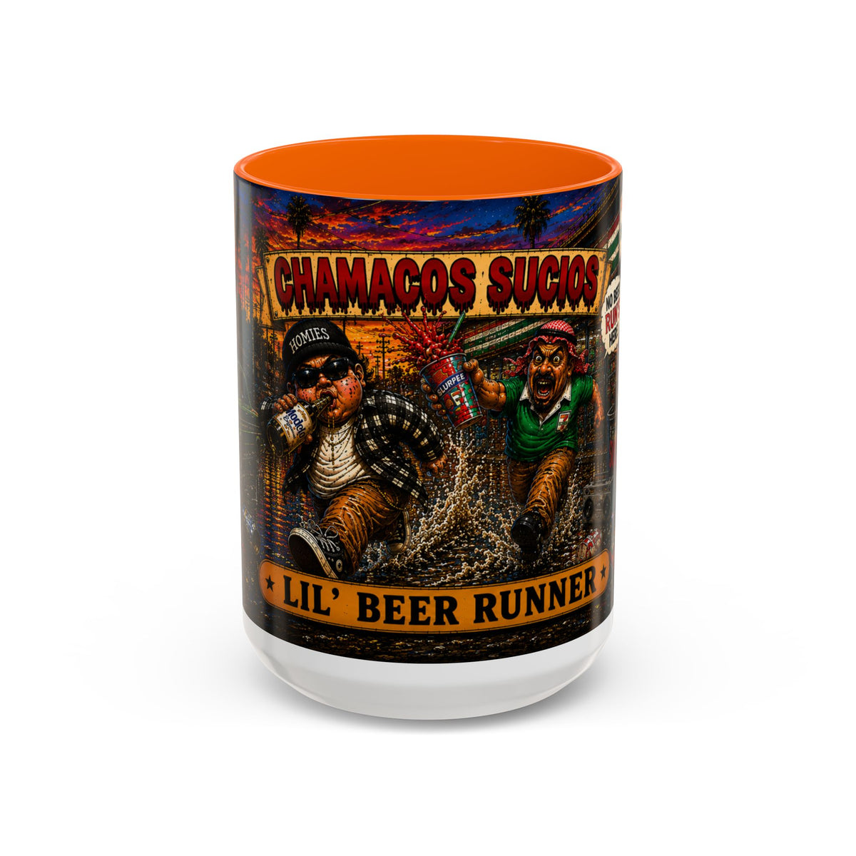 Lil’ Beer Runner | Accent Coffee Mug (11oz & 15oz)